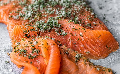 Trimmed side Gravadlax (unsliced) 900g min